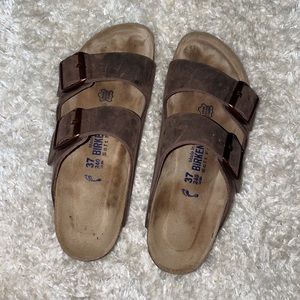 brown soft footbed arizona birkenstocks
